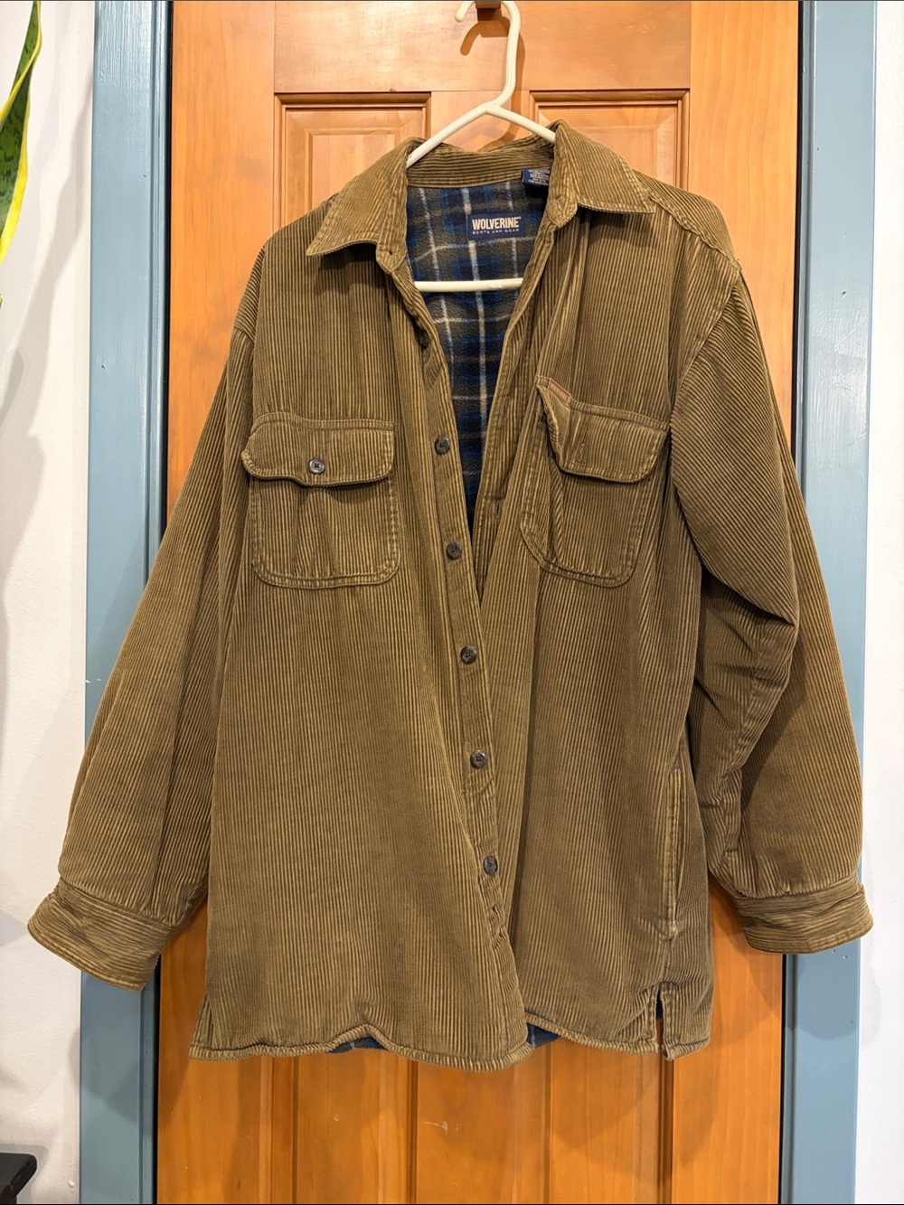 Wolverine Olive Green Corduroy Shirt Jacket